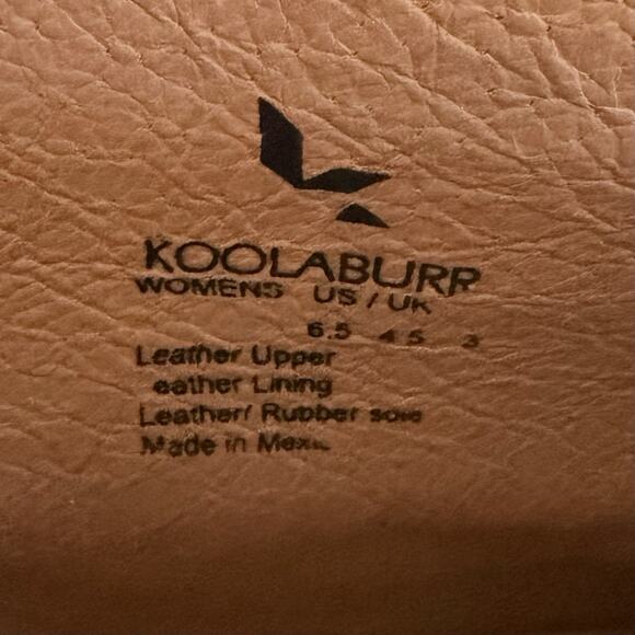 Koolaburra by UGG Santa Barbara Dame Leather Light Tan Harness Ankle Booties - Picture 9 of 9